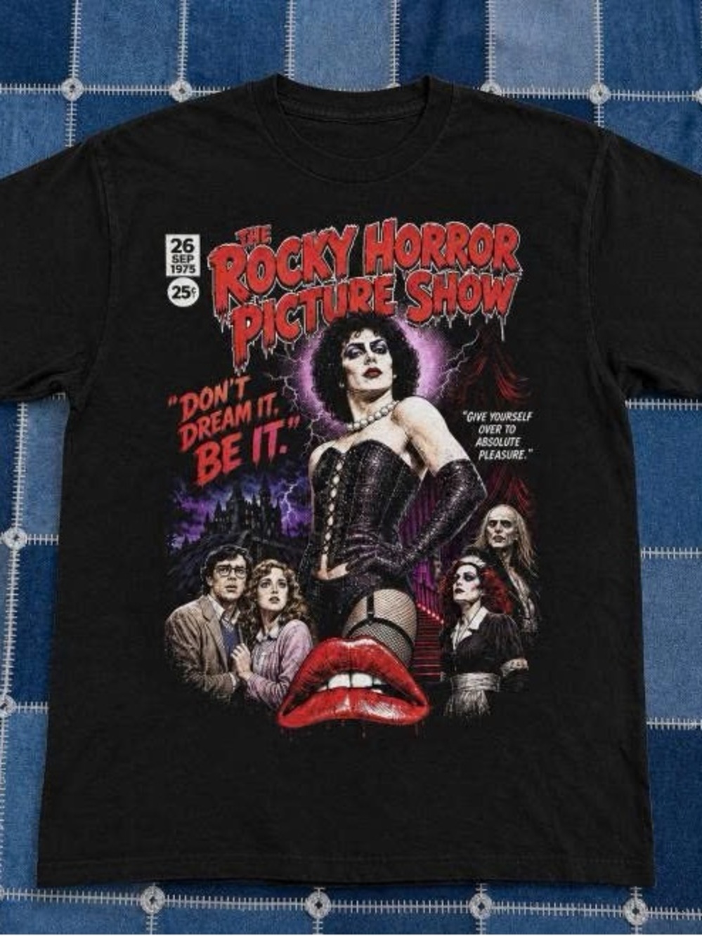 The Rocky Horror Picture Show Black Graphic Tee